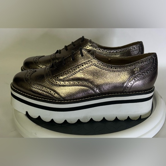 Salamandra  Silver Platform Oxfords Women’s Size  7 (24)  BRAND NEW SUPER CUTE! - Picture 3 of 10